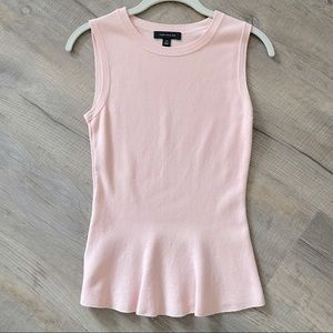 Ann Taylor Sleeveless Knit Peplum Top